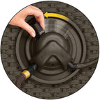 Wicker Garden Hose Reel Lightweight Portable Hands Free Water Powered Retractable Hose Reel