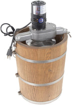 6 qt Country Ice Cream Maker Classic Wooden Tub Country Electric Motor
