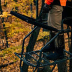 Jumbo Jack Ladder Stand Adjustable Shooting Rail, Large Platform, Mesh Seat