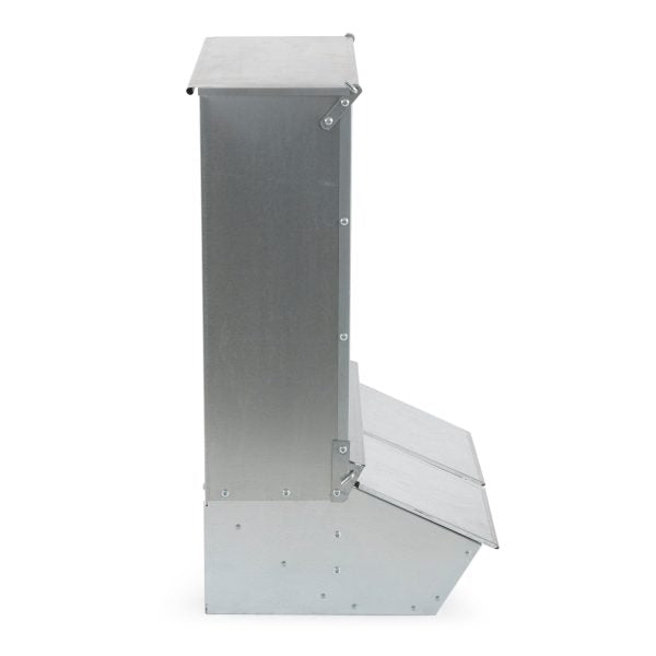 2 Door Hog Supplement Feeder for Livestock, 3.7 Bushels, Feeds 8 Hogs