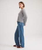 Basic Cashmere Cable Knit Crewneck Sweater