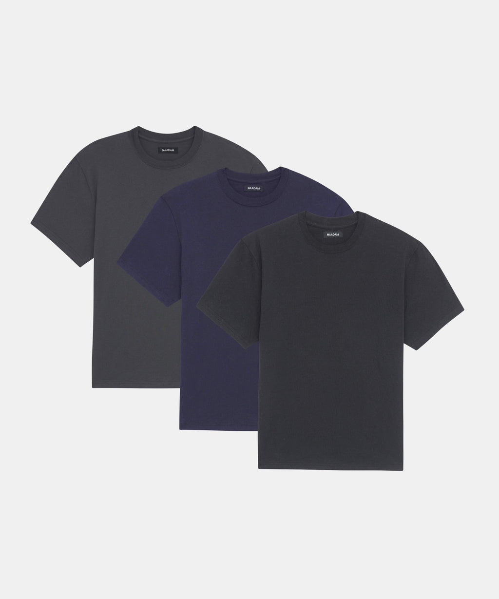 3-Pack Lightweight Brushed Cotton Tee