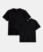 2-Pack Lightweight Brushed Cotton Relaxed Tee & Slim Tee