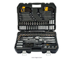 1/4 in., 3/8 in., and 1/2 in. Drive Polished Chrome Mechanics Tool Set (200-Piece)