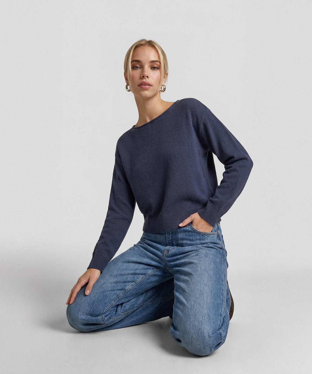 Basic Cashmere Boatneck Sweater