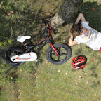 18 Magnesium Alloy Kids Bicycle w/2 Disc Brakes, Black