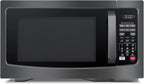 Air Fryer Combo 8-in-1 Countertop Microwave Oven, with Convection, Broil, Odor Removal Mode, 12.4" Position Memory Turntable, Child-Lock, 1.0 Cu.ft, Black Stainless Steel